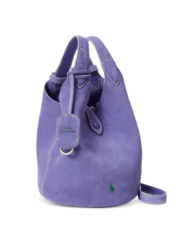 Polo Ralph Lauren Polo Play Leather Tote Bag | Purple | FARFETCH