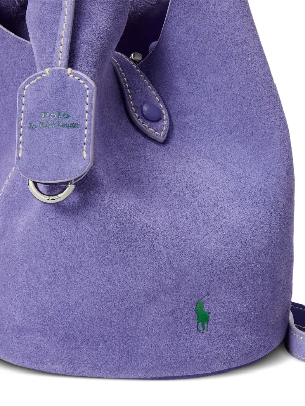 Polo Ralph Lauren Polo Play Leather Tote Bag | Purple | FARFETCH