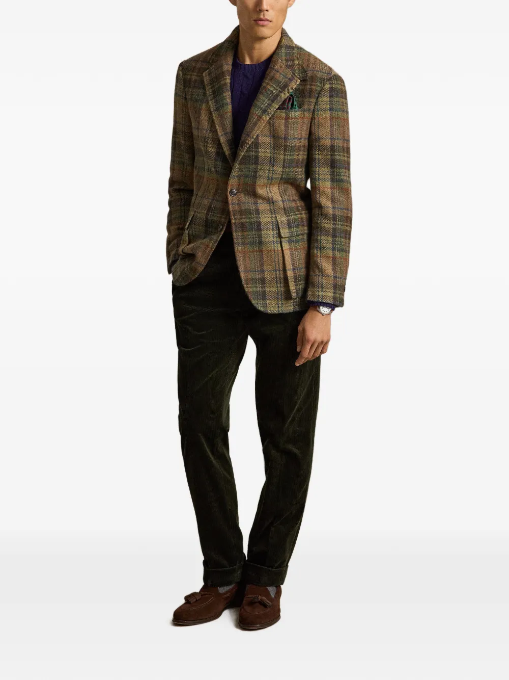Polo Ralph Lauren the RL67 plaid tweed jacket Bruin