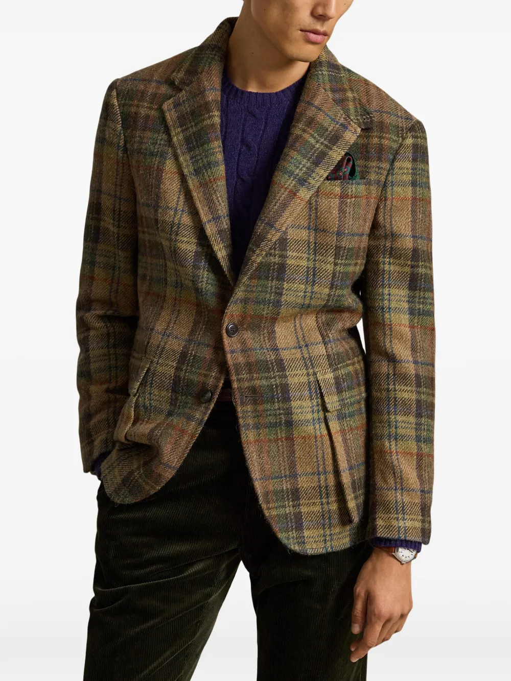 Polo Ralph Lauren the RL67 plaid tweed jacket Bruin