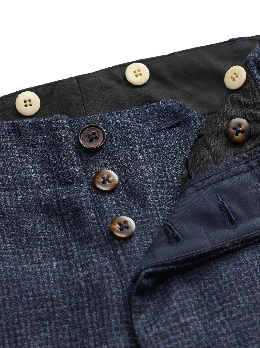 Ralph Lauren RRL Geruite straight broek Blauw