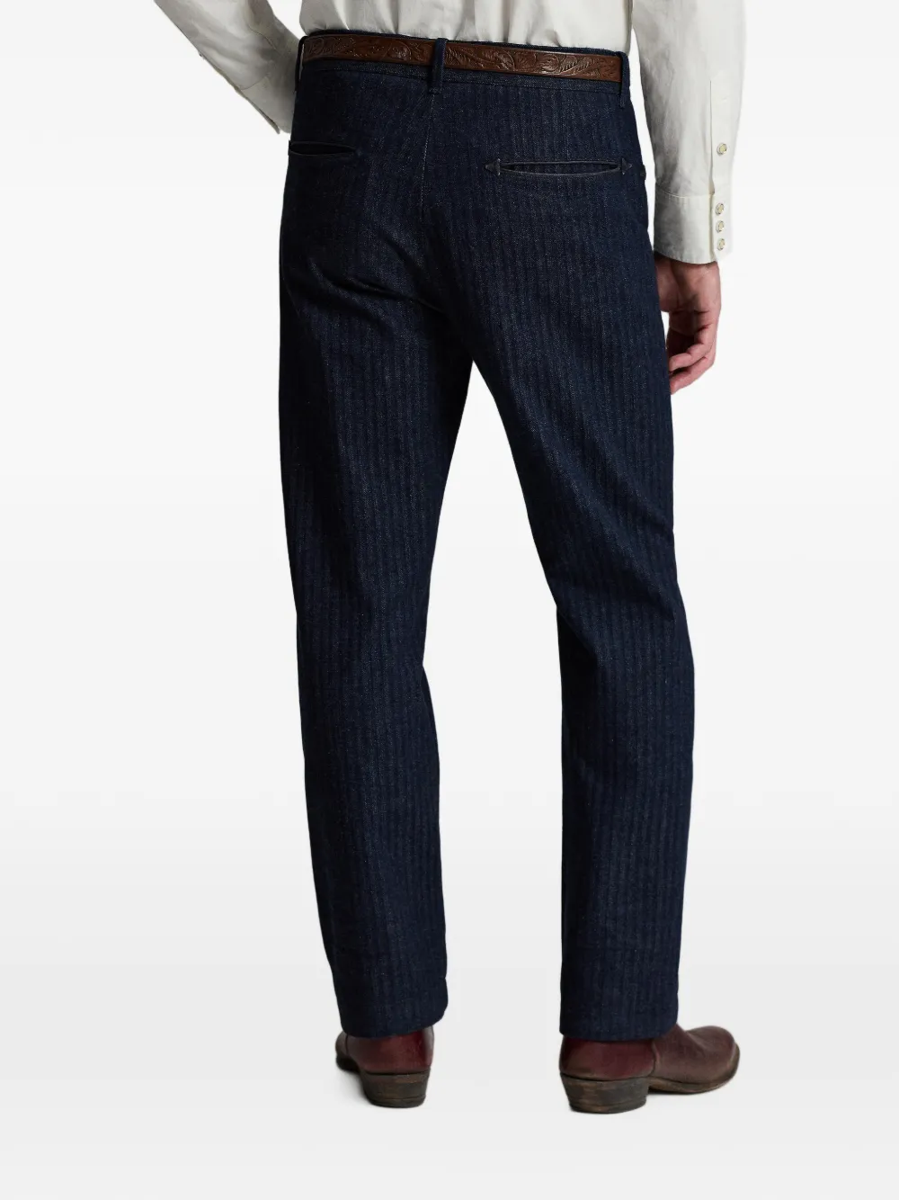 Ralph Lauren RRL Broek met krijtstreep Blauw