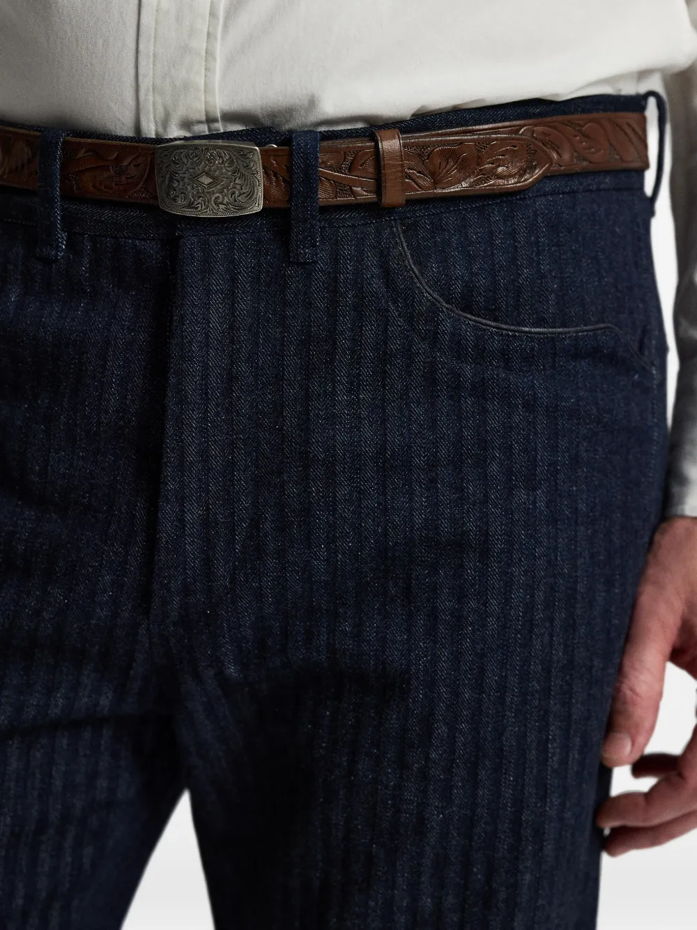Ralph Lauren RRL Broek met krijtstreep Blauw