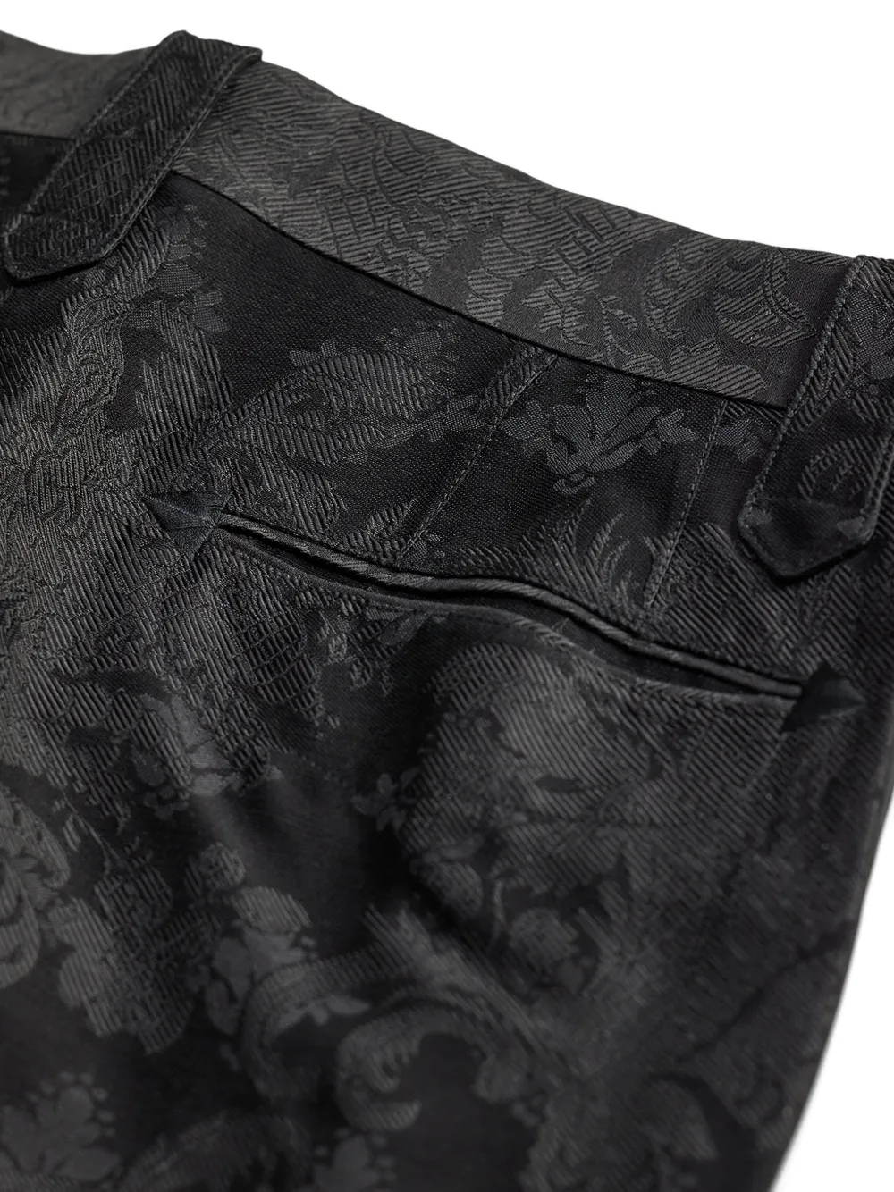 Ralph Lauren RRL Broek met jacquard-patroon van zijdeblend Zwart