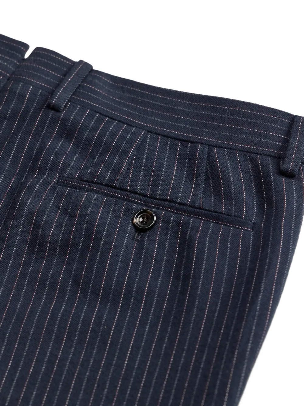 Ralph Lauren RRL Broek met krijtstreep en manchetten Blauw