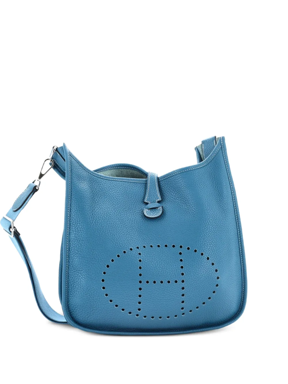 Hermès Pre-Owned Evelyne Bag Gen III Clemence PM crossbody bag - Blue