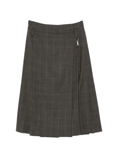 Simone Rocha Prince of Wales check pleated skirt