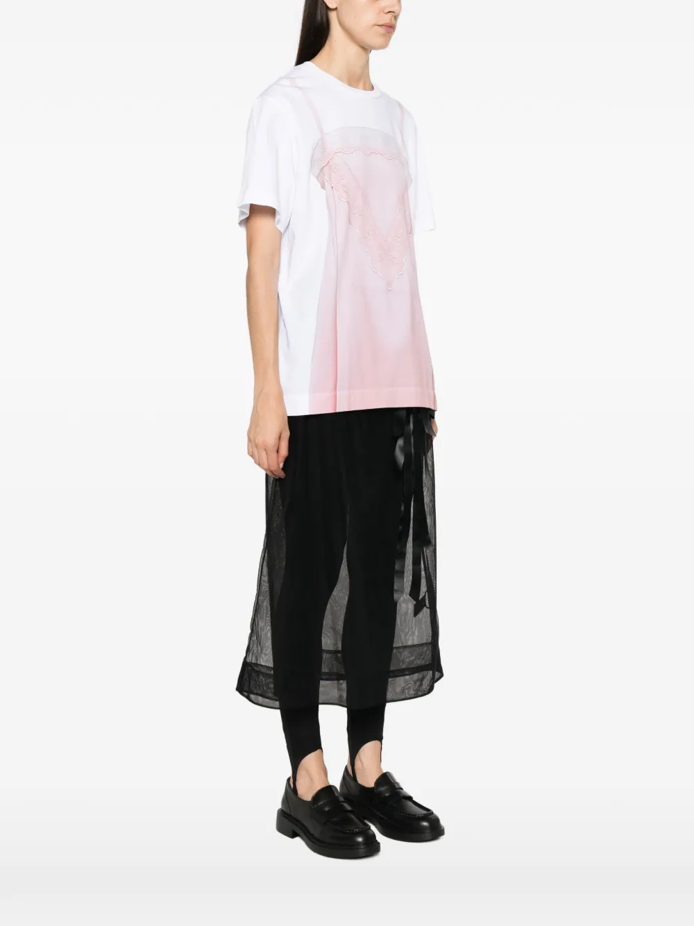 Simone Rocha T-shirt met print Wit