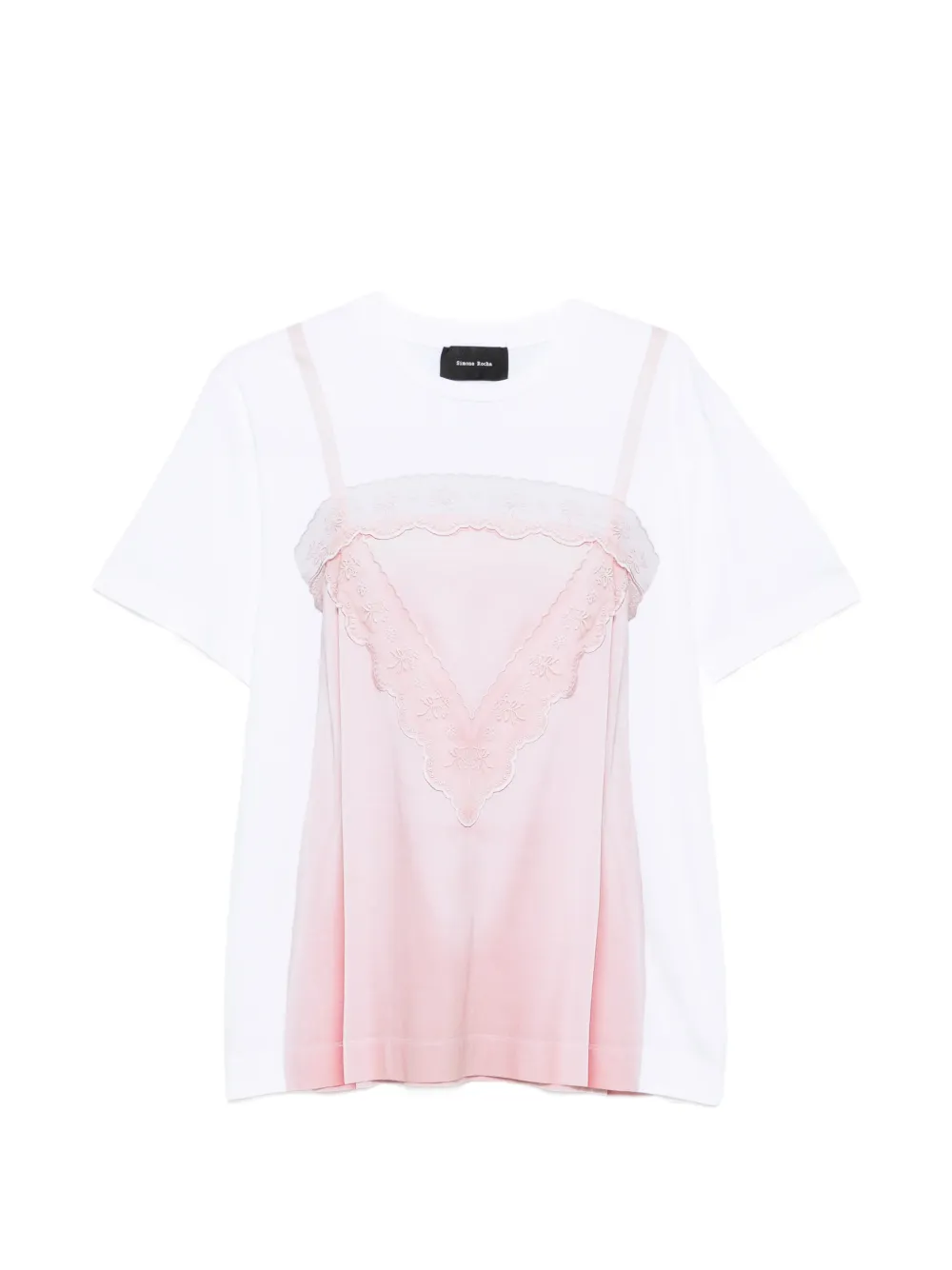Simone Rocha trompe l'oeil print T-shirt - Bianco