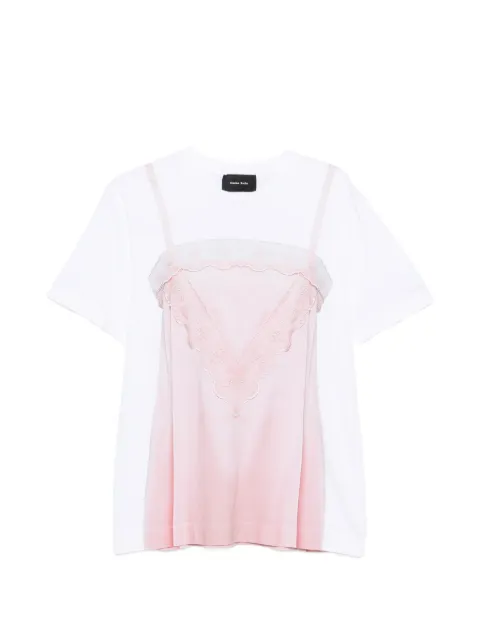 Simone Rocha trompe l'oeil print T-shirt