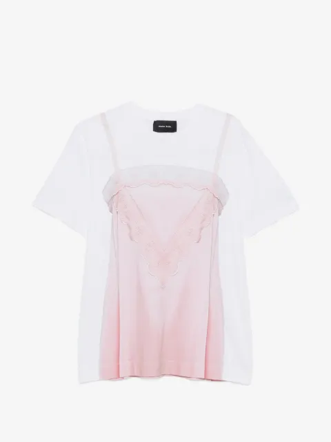 Simone Rocha trompe l'oeil print T-shirt