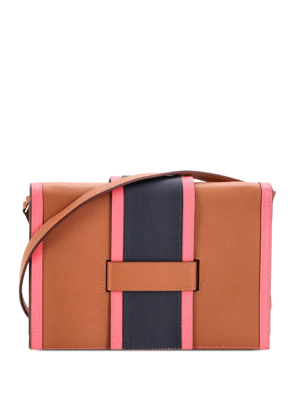 Hermès Pre-Owned H Passant Clutch Shoulder Bag Evercolor crossbody bag - Braun