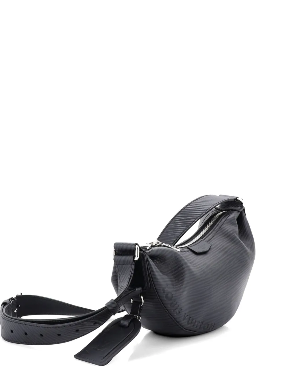 Pre-owned Louis Vuitton Hamac Handbag Xl Epi Leather Hobo Bag In Black