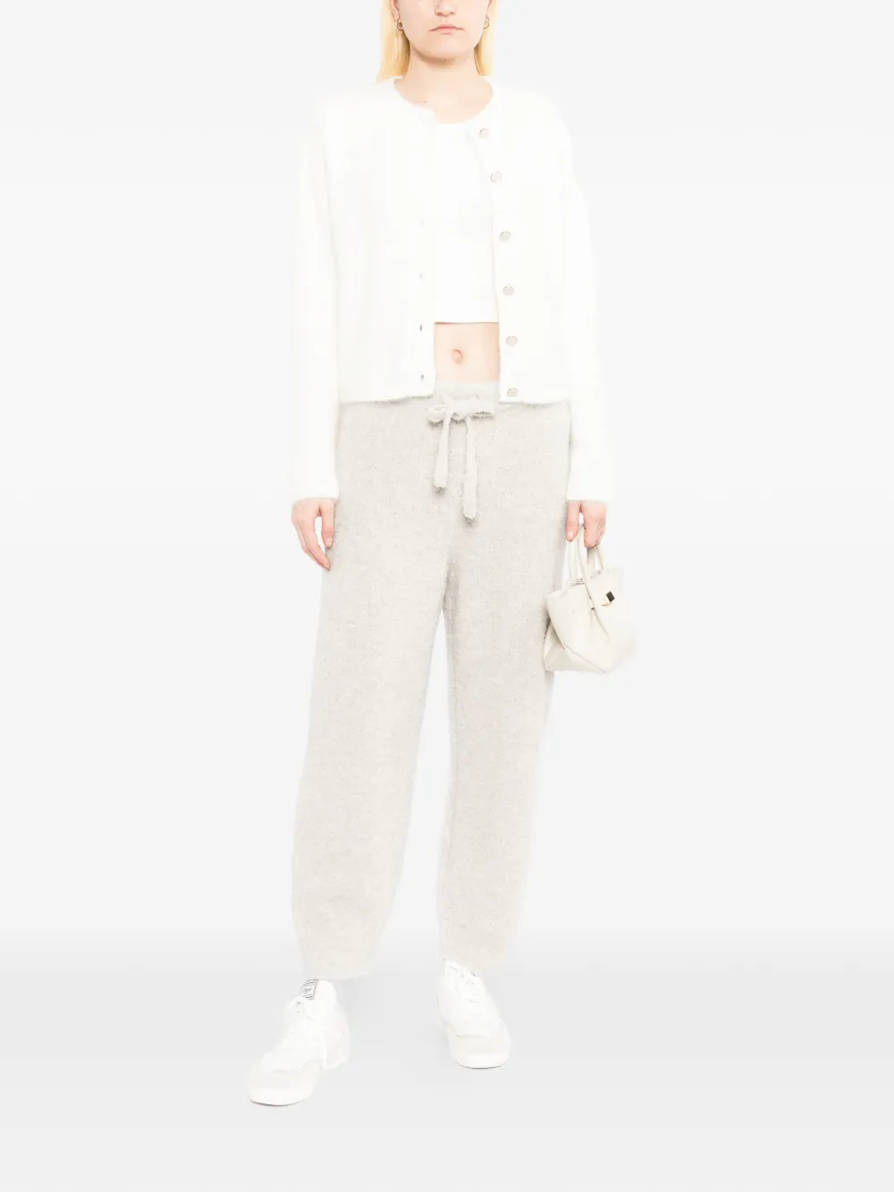 James Perse Bouclé trainingsbroek met trekkoord Beige
