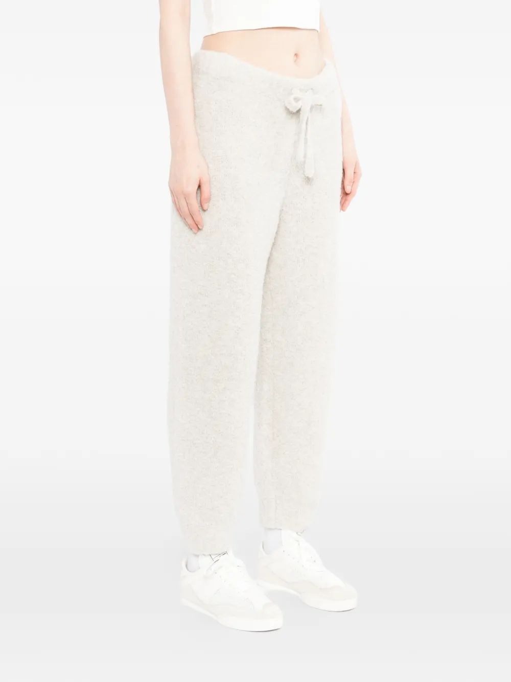 James Perse Bouclé trainingsbroek met trekkoord Beige