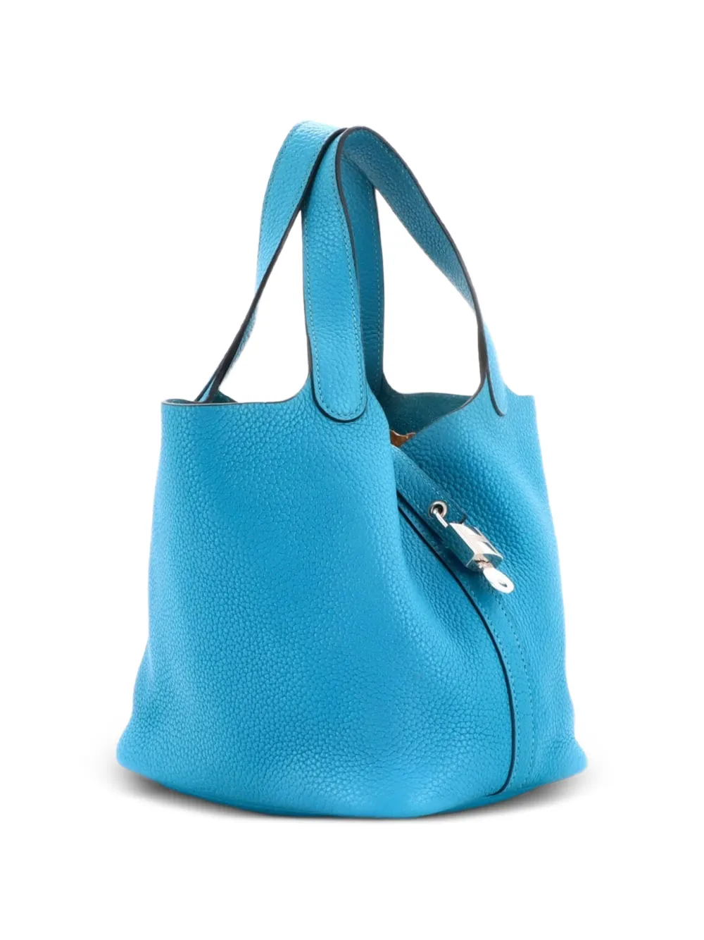 Hermès Pre-Owned Picotin Lock Bag Clemence PM bucket bag - Blu
