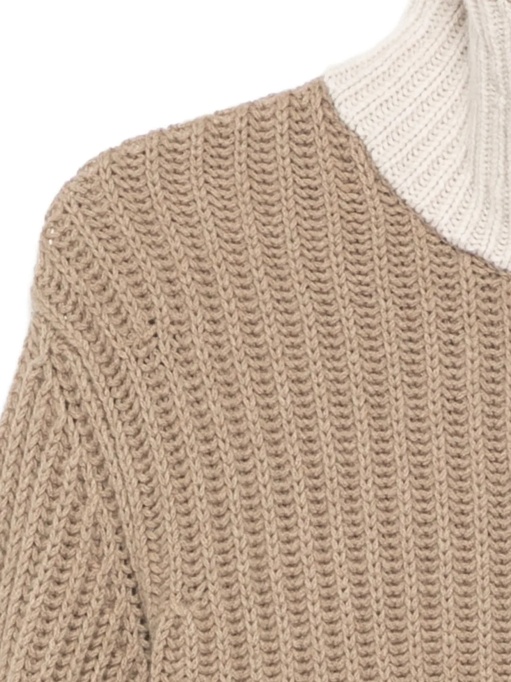 James Perse Grofgebreid vest Beige