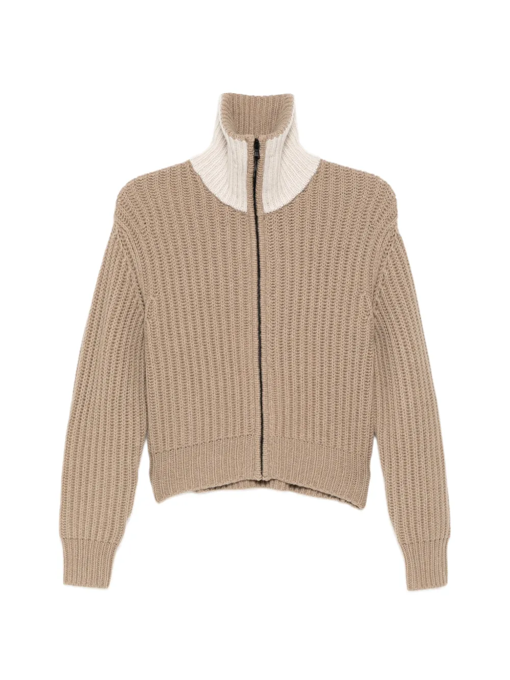 James Perse chunky-knit zip-up cardigan - Neutrals