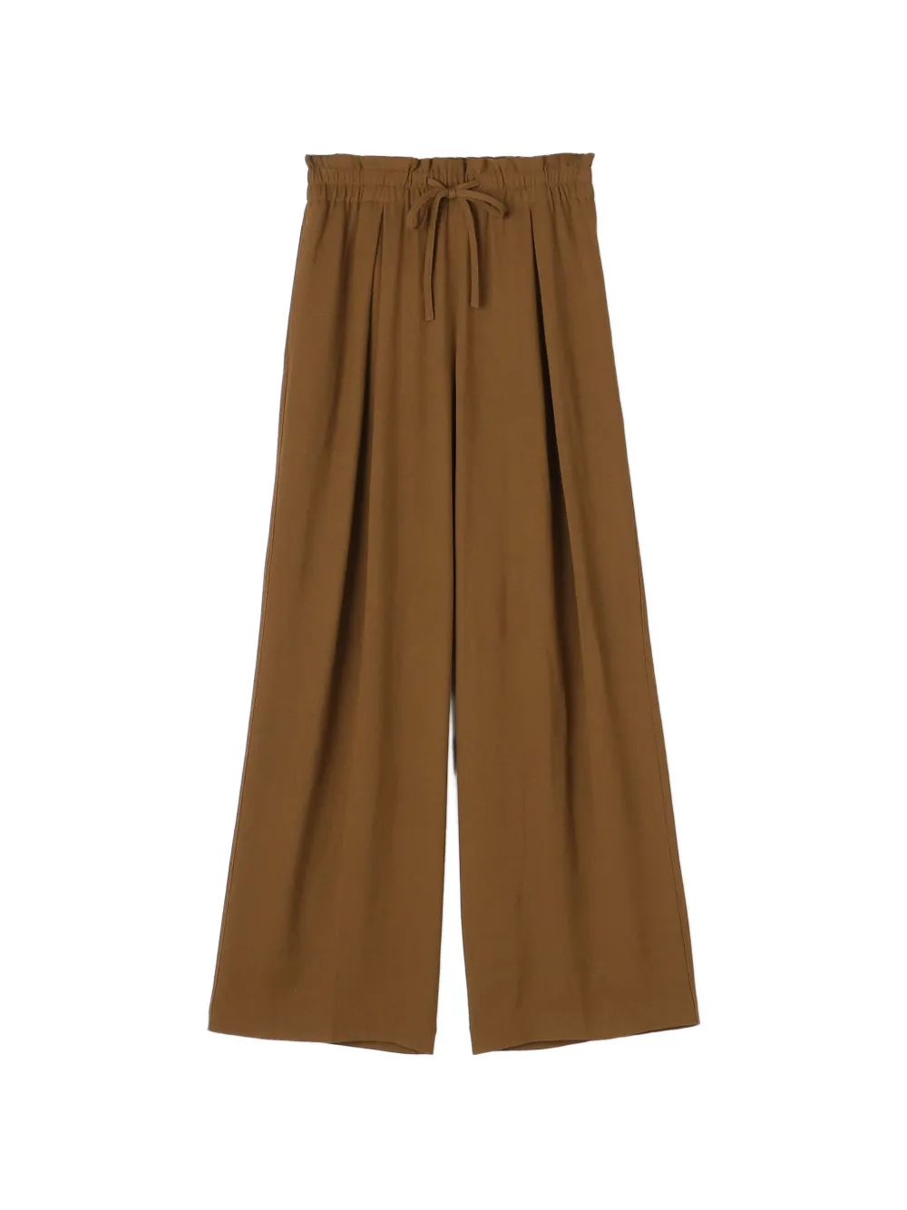 James Perse matte pleated trousers - Marrone