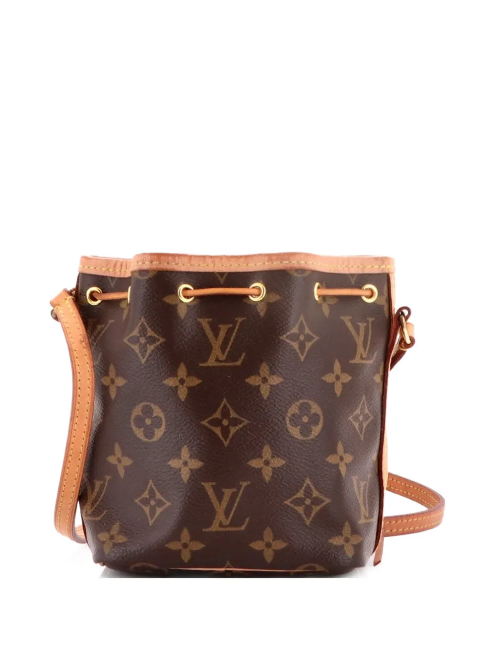 Louis Vuitton Pre-Owned Noe Handbag Monogram Canvas Nano bucket bag - Marrone