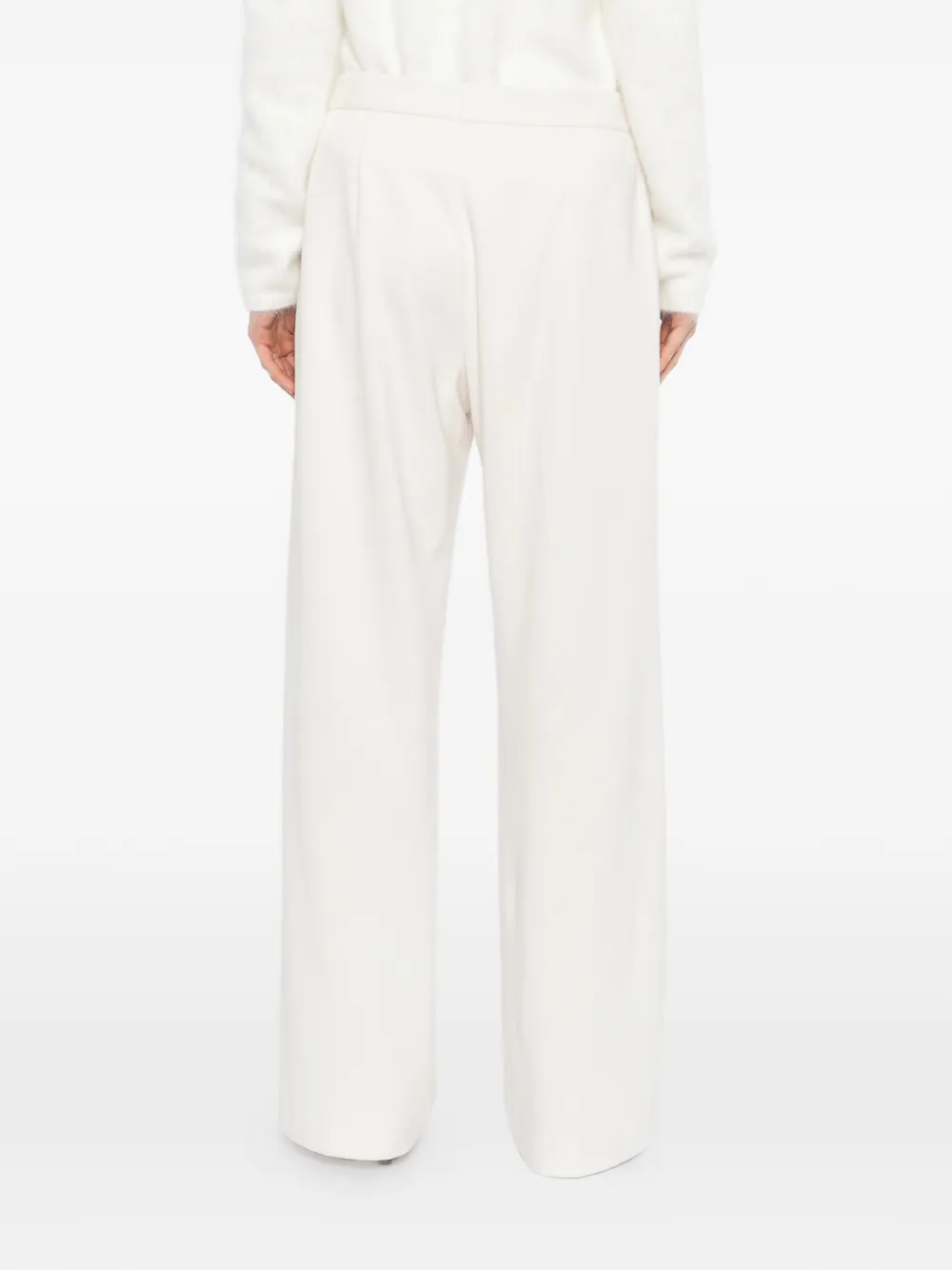 James Perse Geborstelde gebreide broek Beige