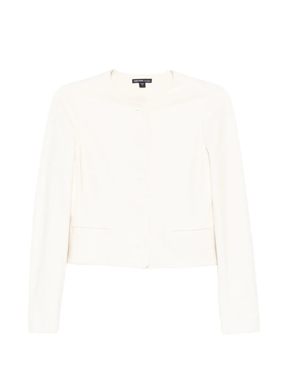 James Perse Brushed Knit Jacket In White