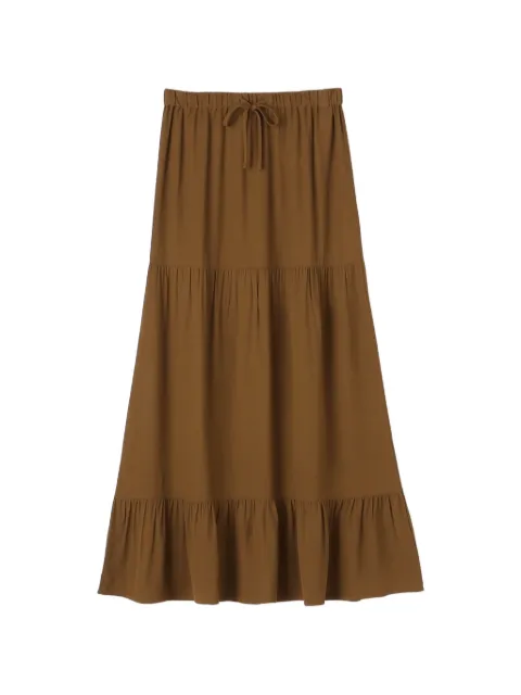 James Perse soft-matte tiered maxi skirt