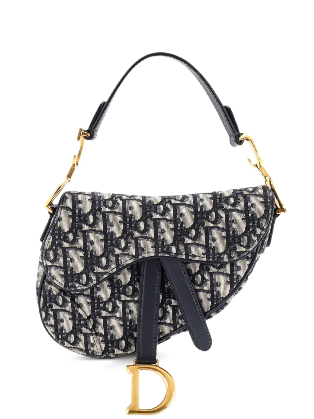 Christian Dior Pre-Owned Mini Oblique Schultertasche aus Canvas - Blau