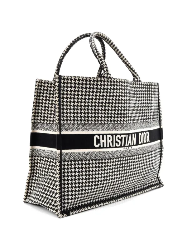 Christian Dior Pre-Owned ブック ハウンドトゥース キャンバス ラージ
