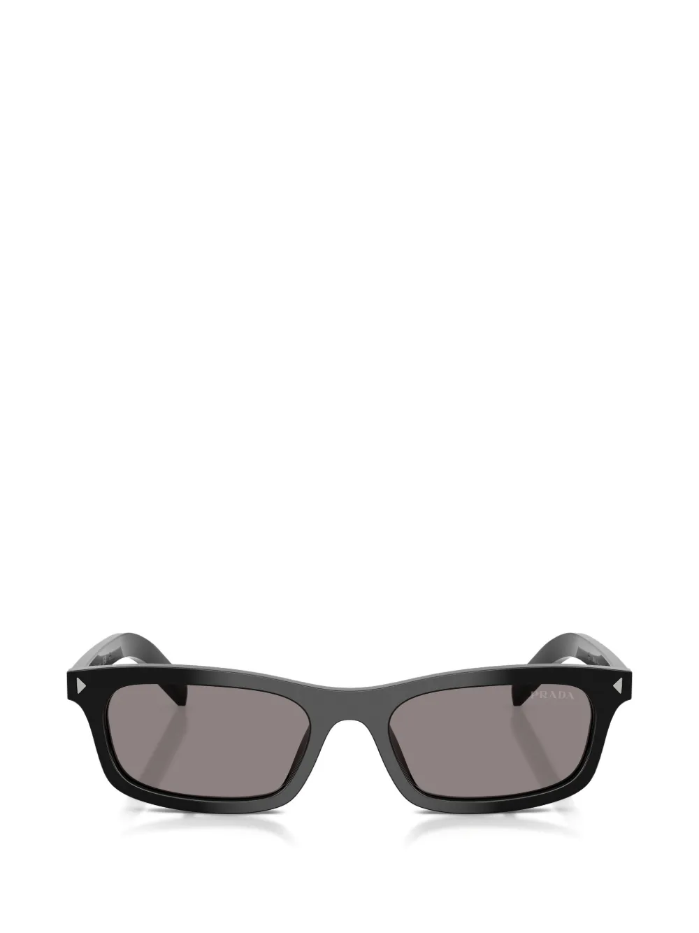 Prada Eyewear stripe-detail rectangle-frame sunglasses - Nero