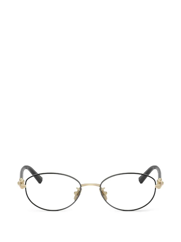 Tiffany & Co Eyewear オーバルメガネフレーム | ゴールドトーン 