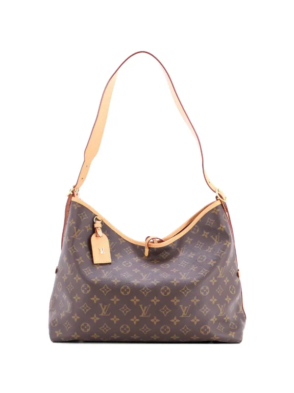 Louis Vuitton Pre-Owned CarryAll Monogram Canvas MM Hobo Bag