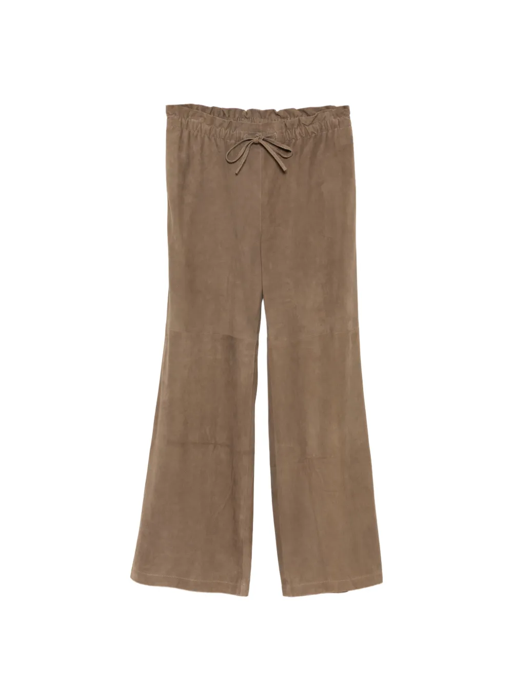 James Perse suede paperbag trousers - Toni neutri