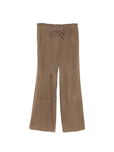 James Perse suede paperbag trousers