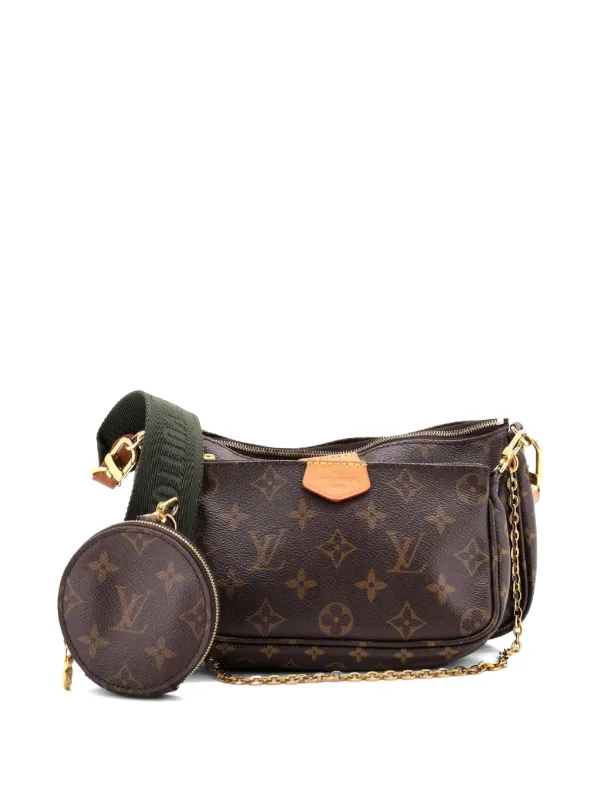 LOUIS VUITTON ボディバッグ ダークブラウン Louis Vuitton Pre-Owned Multi Pochette Accessoires Monogram Canvas