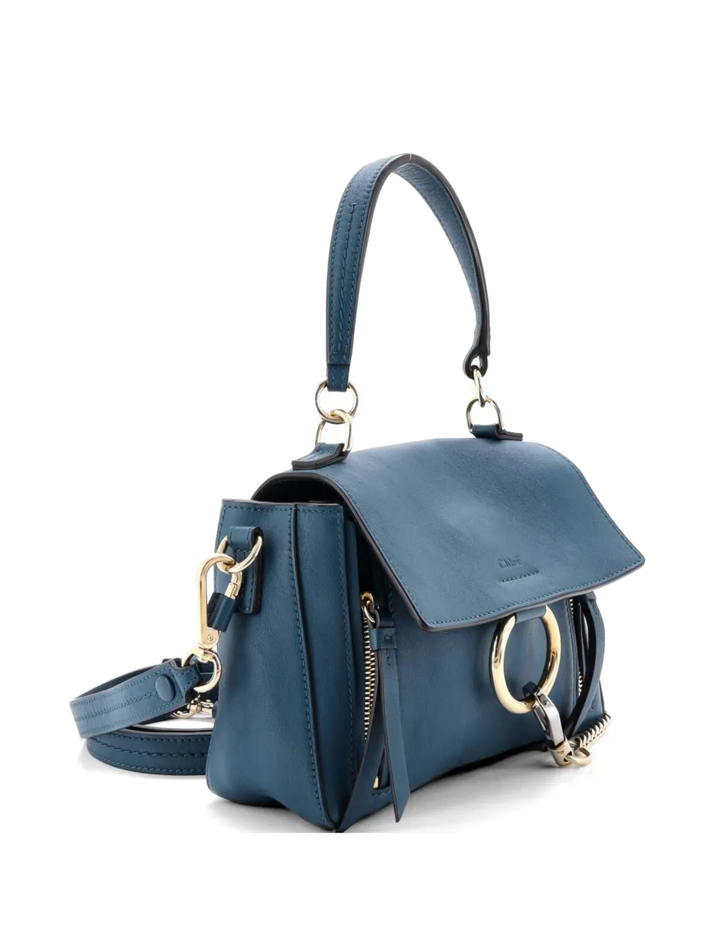 Chloé Pre-Owned Faye Day Bag Leather Mini shoulder bag - Blu