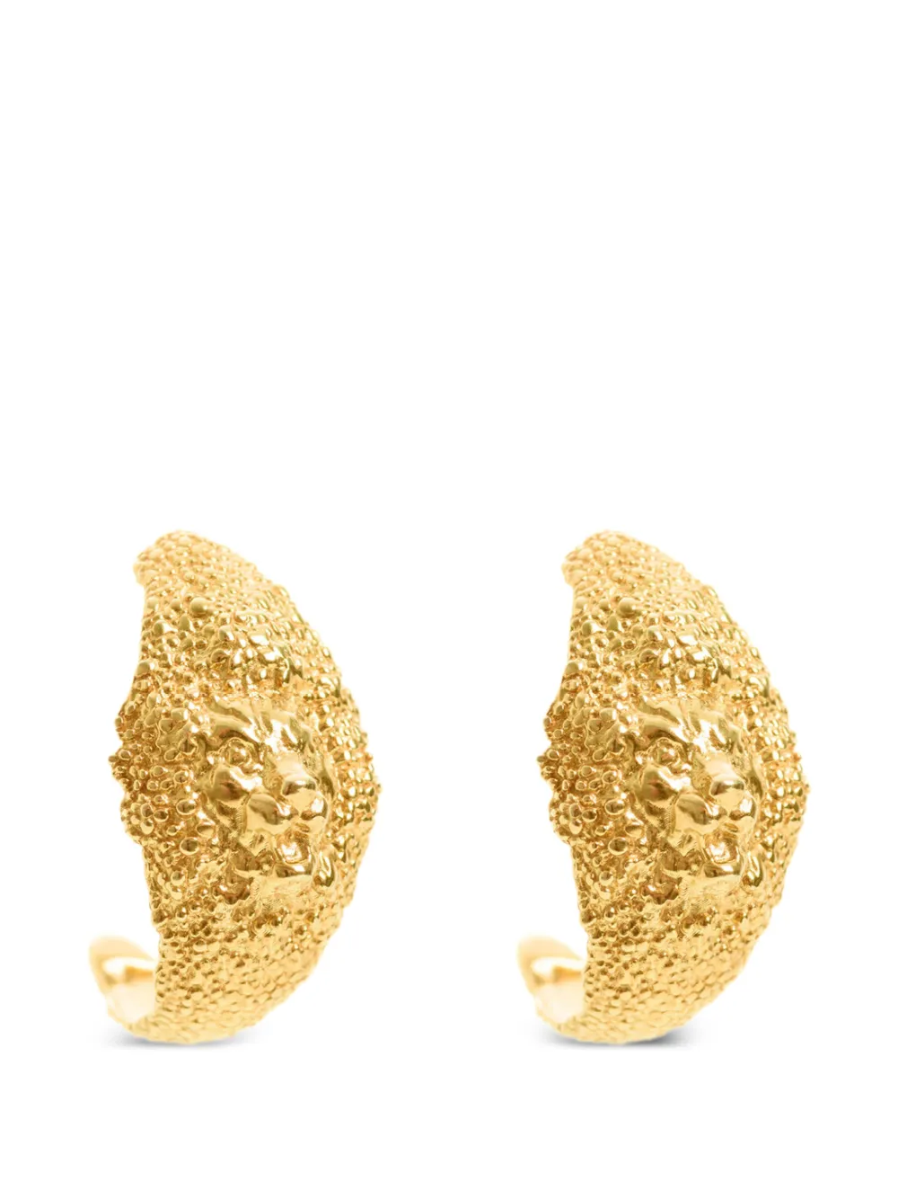 FREYA ROSE Lion Hoops textured earrings - Gold