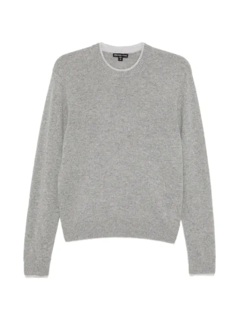 James Perse contrast-trim cashmere sweater