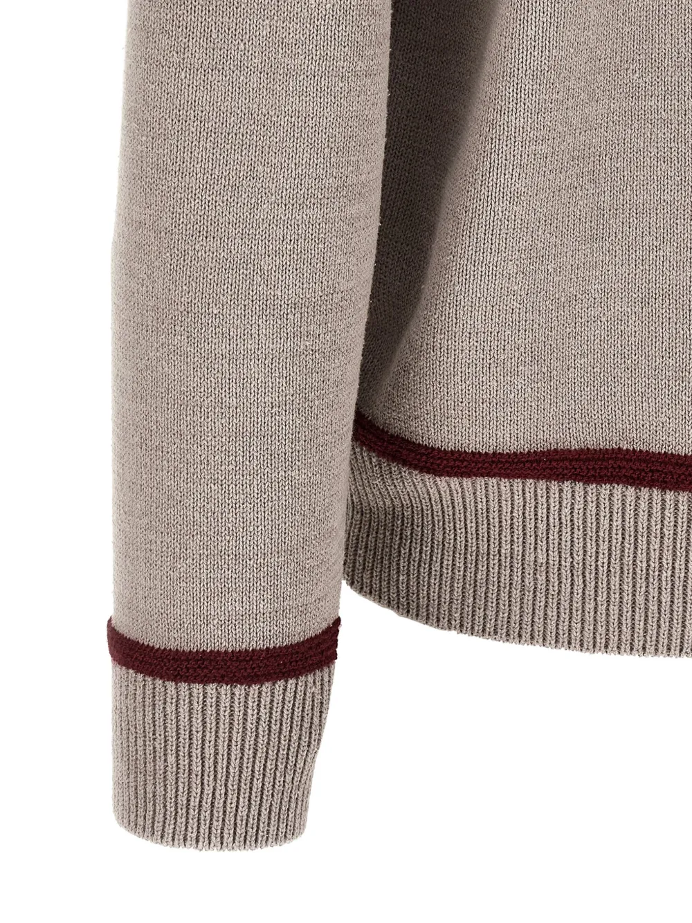 Junya Watanabe MAN Trui met ronde hals en jacquard Beige