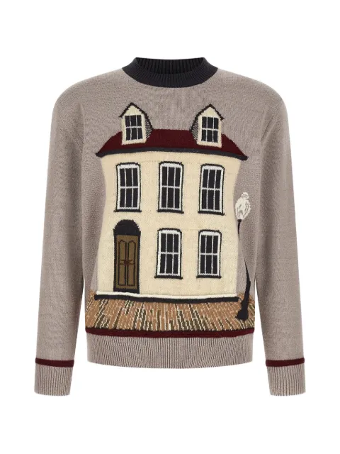 Junya Watanabe MAN jacquard crew neck sweater
