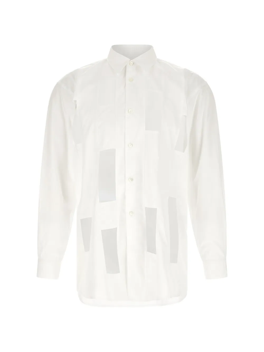 Comme des Garçons Homme Plus geometric cut-out shirt - Bianco
