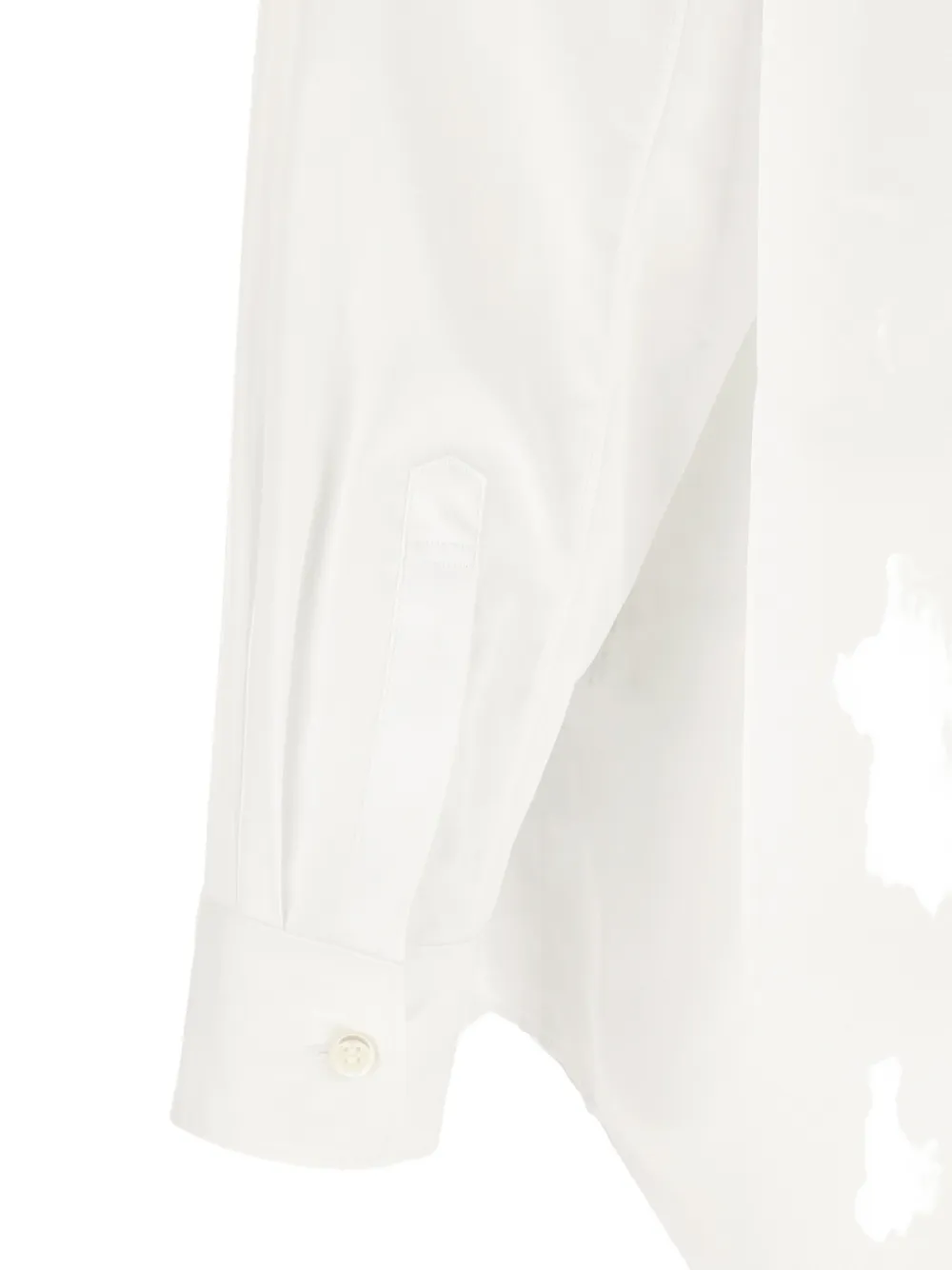 Comme des Garçons Homme Plus T-shirt met geometrische uitgesneden details Wit