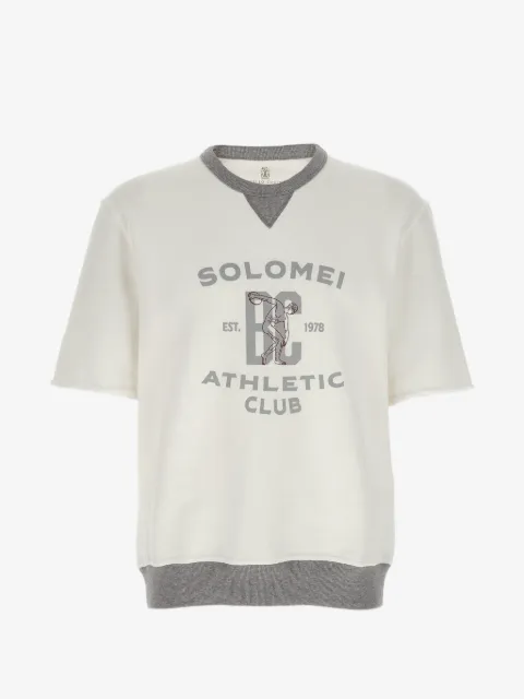 Brunello Cucinelli プリント リブ スウェットシャツ