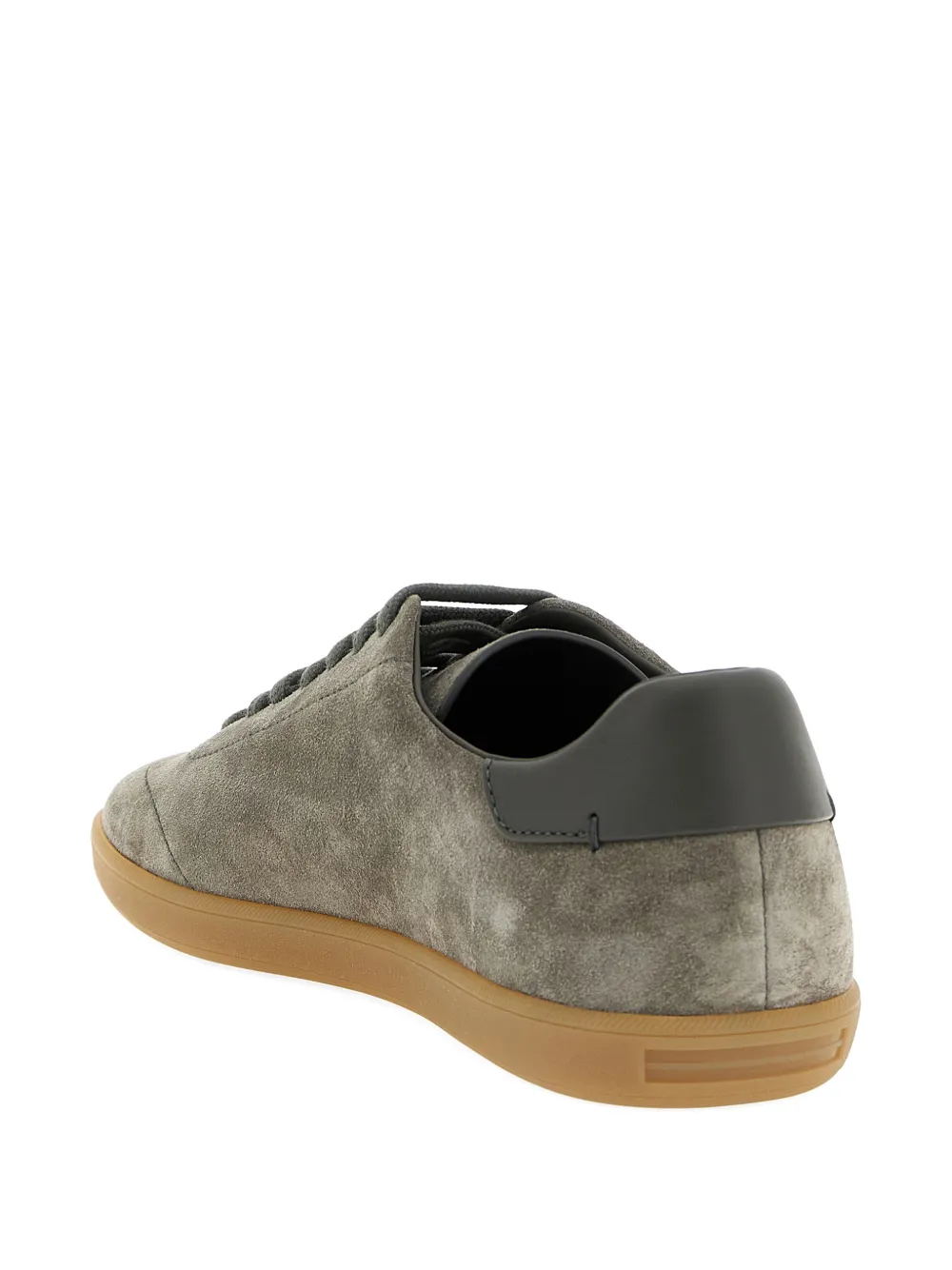 Zegna 232 suède low-top sneakers Grijs
