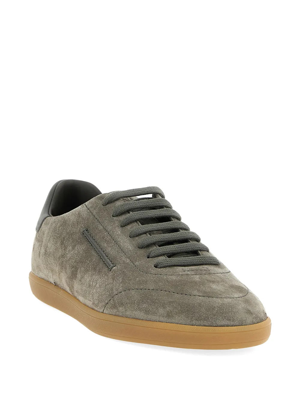 Zegna 232 suède low-top sneakers Grijs