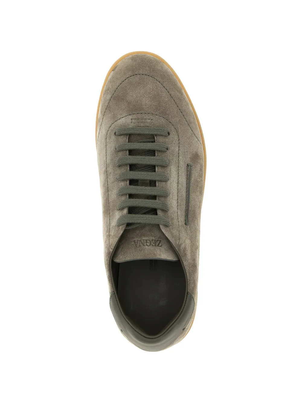 Zegna 232 suède low-top sneakers Grijs