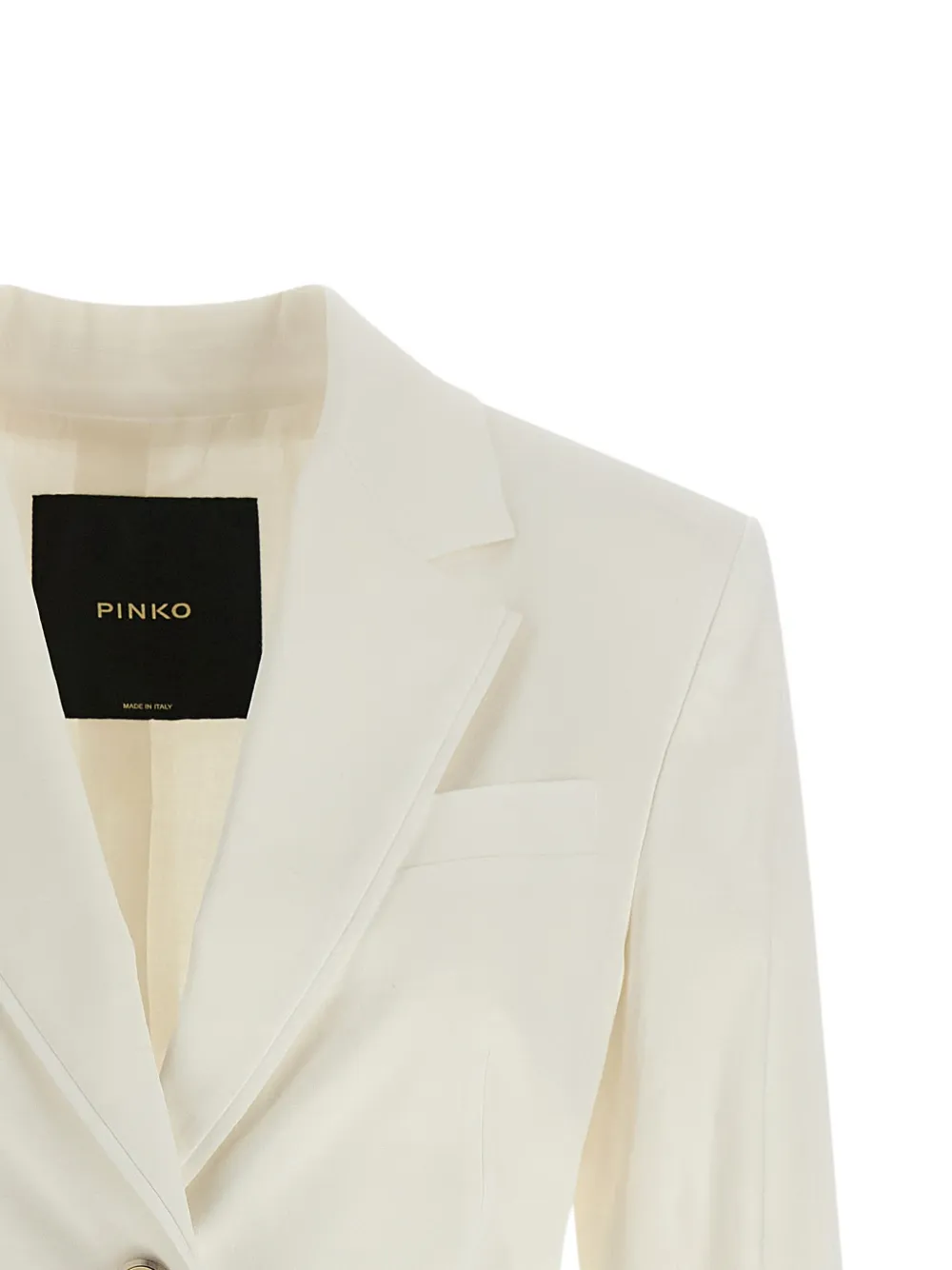 PINKO Effie blazer met enkele rij knopen Wit