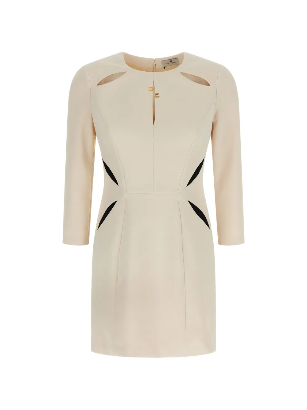 Elisabetta Franchi cut-out mini dress - Toni neutri