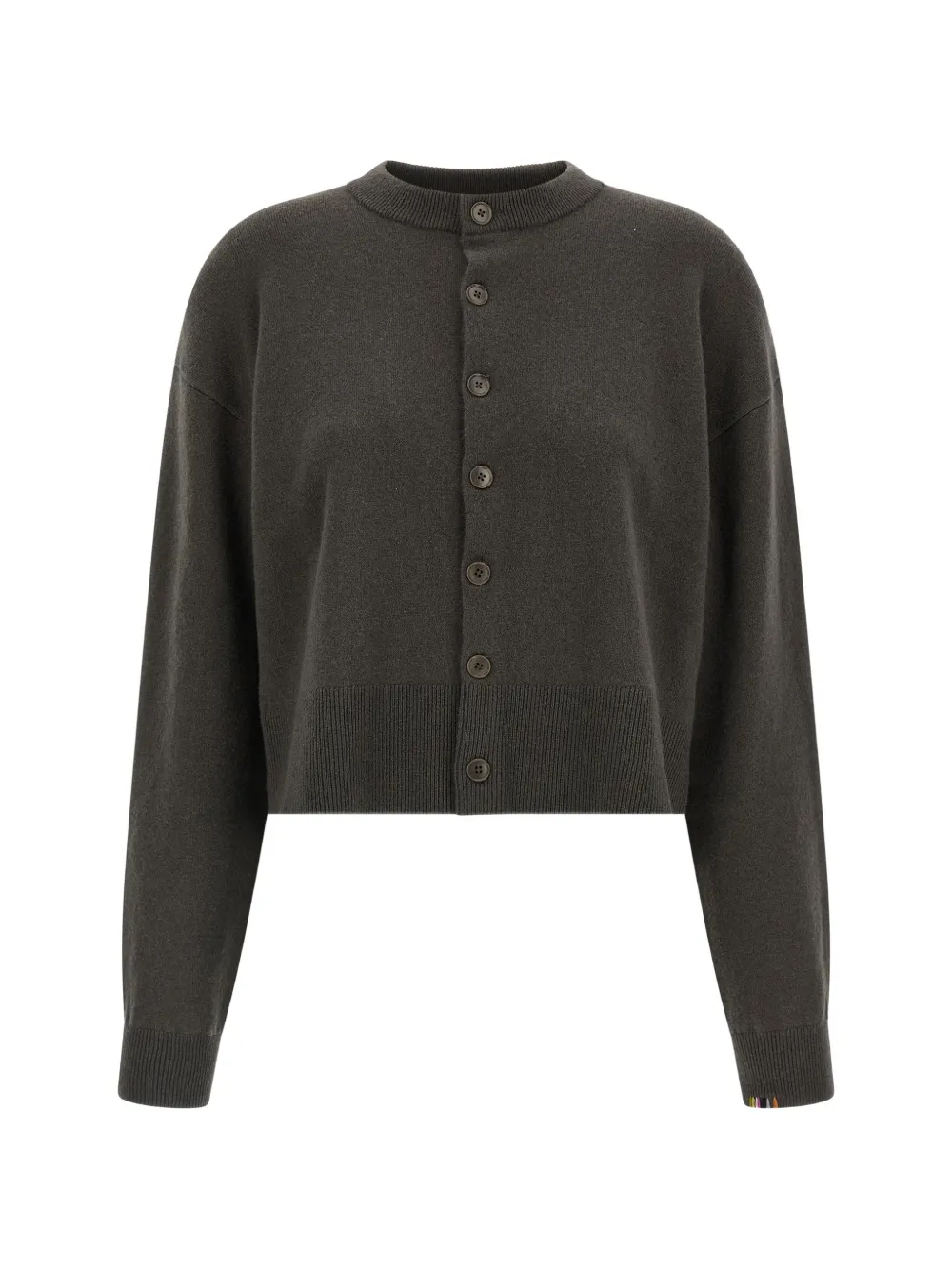 extreme cashmere Nº170 buttoned crew-neck cardigan - Brown