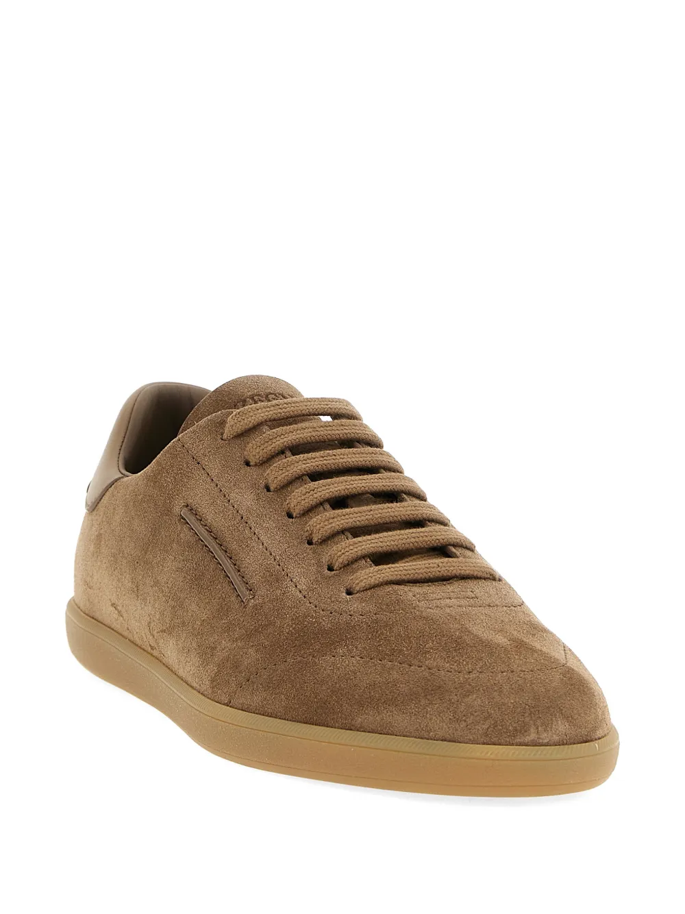 Zegna 232 suède leren sneakers Bruin